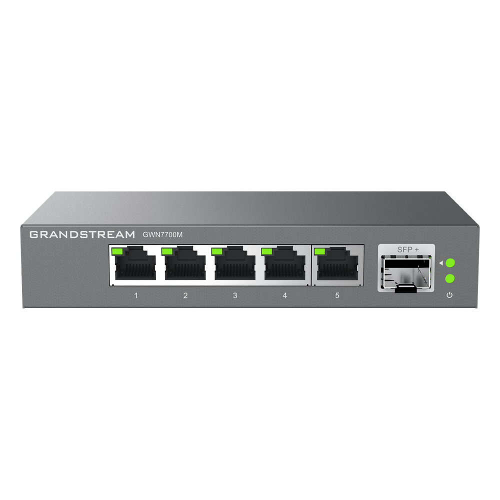 Switches de red Multi-Gigabit de 2.5G No Administrable / 5 Puertos RJ45 de 100/1000/2500Mbps / 1 puerto de fibra SFP+