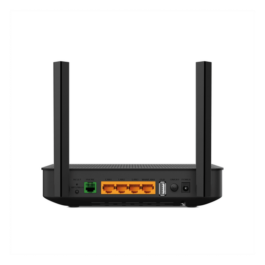 ONU/ONT - XPON Router WIFI AX 3000 / 1 Puerto PON SC/APC / 1 Puerto FXS (RJ11) / 1 Puerto WAN/LAN Gigabit / 3 Puertos LAN 10/100/1000 MBPS / Compatible con EasyMesh /  Soporta AgiNet Config - AgiNet ACS (herramienta de gestón remota)