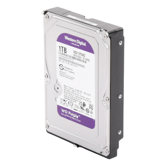 Disco Duro Purple de 1 TB / 5400 RPM / Optimizado para Soluciones de Videovigilancia / Uso 24-7 / 3 Años de Garantia
