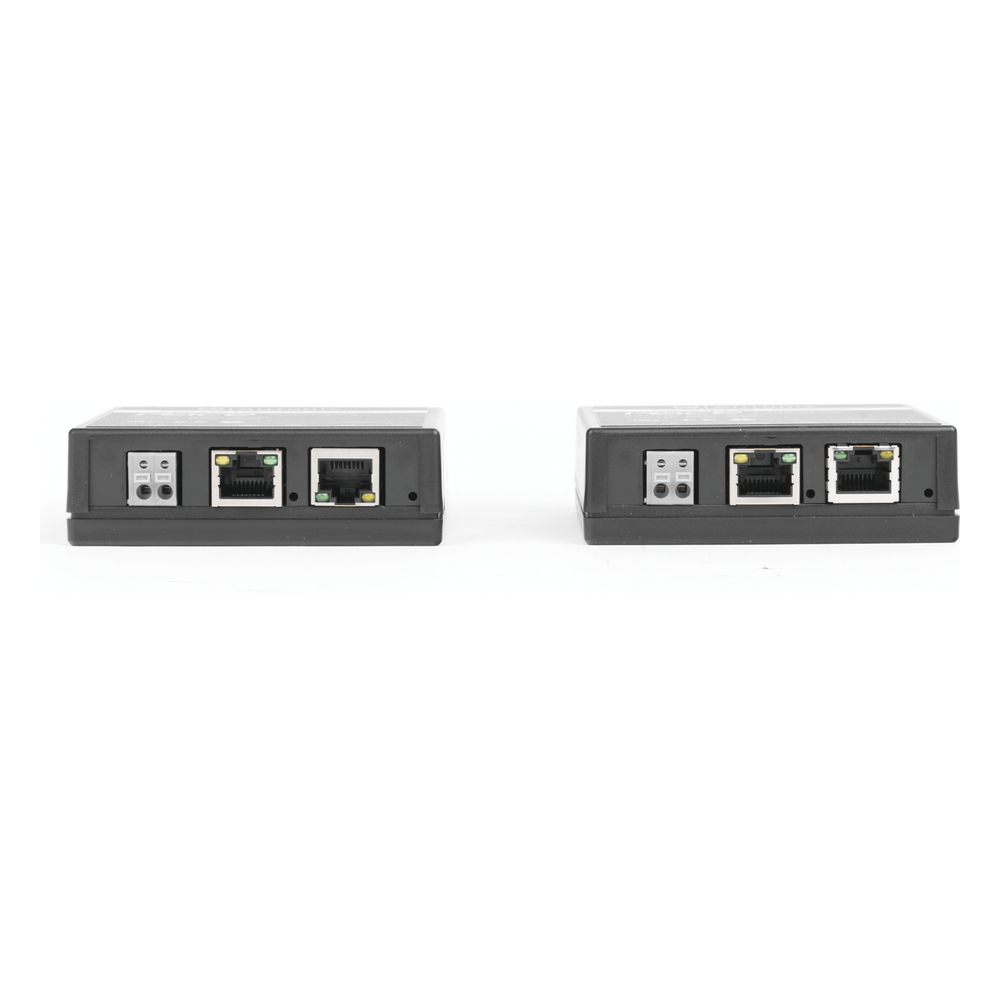Kit extensor IP y PoE por cable UTP CAT5E hasta 500 mts @ 100 mbps
