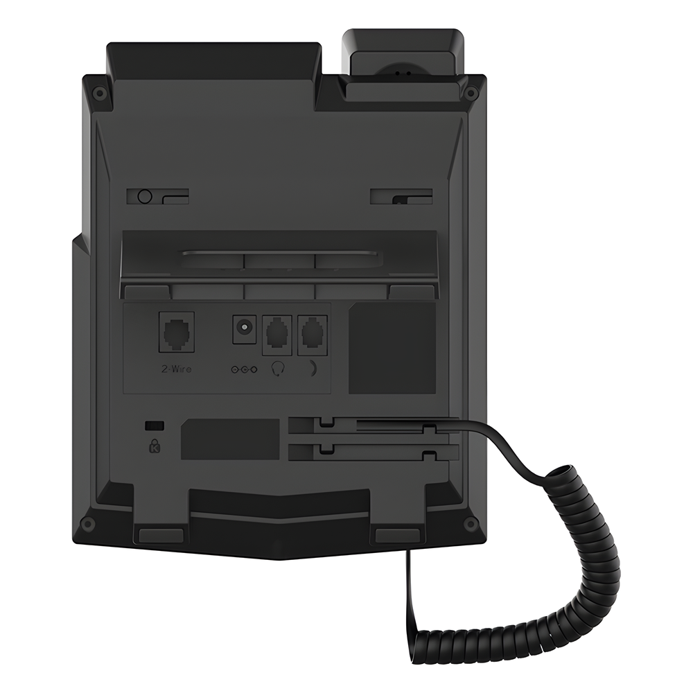 Teléfono 2 Hilos para switch PN8 y PN24 /empresarial para 4 líneas SIP con pantalla LCD de 2.4 pulgadas a color, Opus y conferencia de 6 vías, PoE.