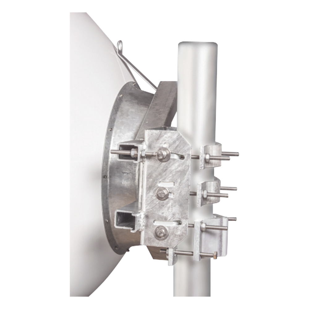 Antena direccional Alto Rendimiento / Parábola profunda para mayor aislamiento al ruido /4 ft / 4.9 a 6.1 GHz /  / Ganancia de 35 dBi / Soporte de acero inoxidable / Polaridad en 90 ° y 45 ° / Incluye montaje.