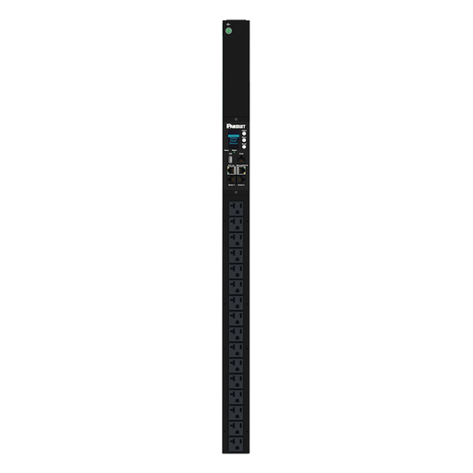 PDU G6 Monitoreable (MI) para Distribución de Energía, Enchufe de Entrada NEMA 5-15P, Con 16 Salidas NEMA 5-20R, de Instalación Vertical, 120 Vca, 15 Amp