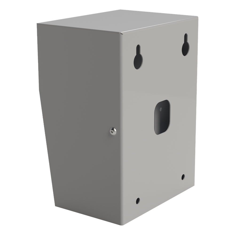 Cubierta Industrial para montaje de Porteros IP Fanvil y Grandstream, pintura electrostática color gris.