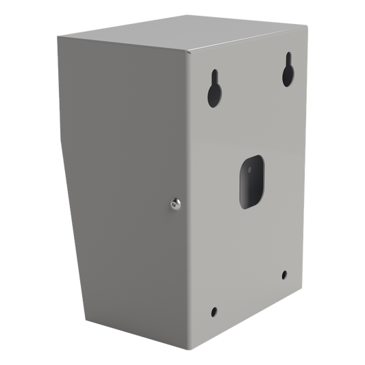 Cubierta Industrial para montaje de Porteros IP Fanvil y Grandstream, pintura electrostática color gris.