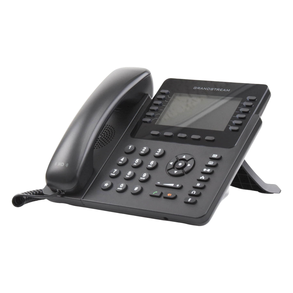 Teléfono IP empresarial de 12 Líneas con 5 teclas de función y conferencia de 4 vías, PoE