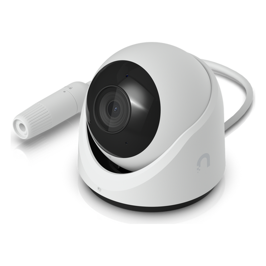 Cámara de Seguridad Turret Color Blanco / Alimentación PoE/ Resistente a Manipulaciones IK04/ Sensor de Imagen 1/1.8" 8MP/ Ajuste Manual 3 Ejes