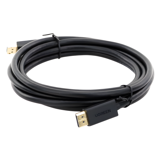 Cable DisplayPort 1.2 Macho a Macho | Longitud 3 Metros (9.84 Pies) | Versión DP1.2 | Soporta 4K@60Hz; 2K@144Hz | Soporta 3D | Color Profundo de 8 y 10 Bits | Blindaje Interno Múltiple | Cobre Estañado 28AWG | Botón de Liberación