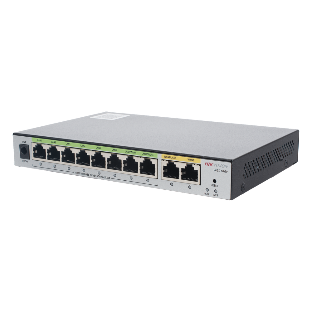 Router Gigabit PoE+ / Ideal para Access Point (AP) / 8 Puertos Gigabit PoE+ / 2 Puertos WAN / Hasta 200 clientes