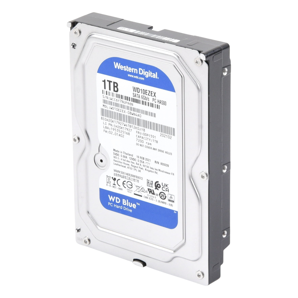 Disco duro Blue de 1 TB / 7200 RPM / Recomendado para PC / Uso 8-5 / 1 Años de Garantia