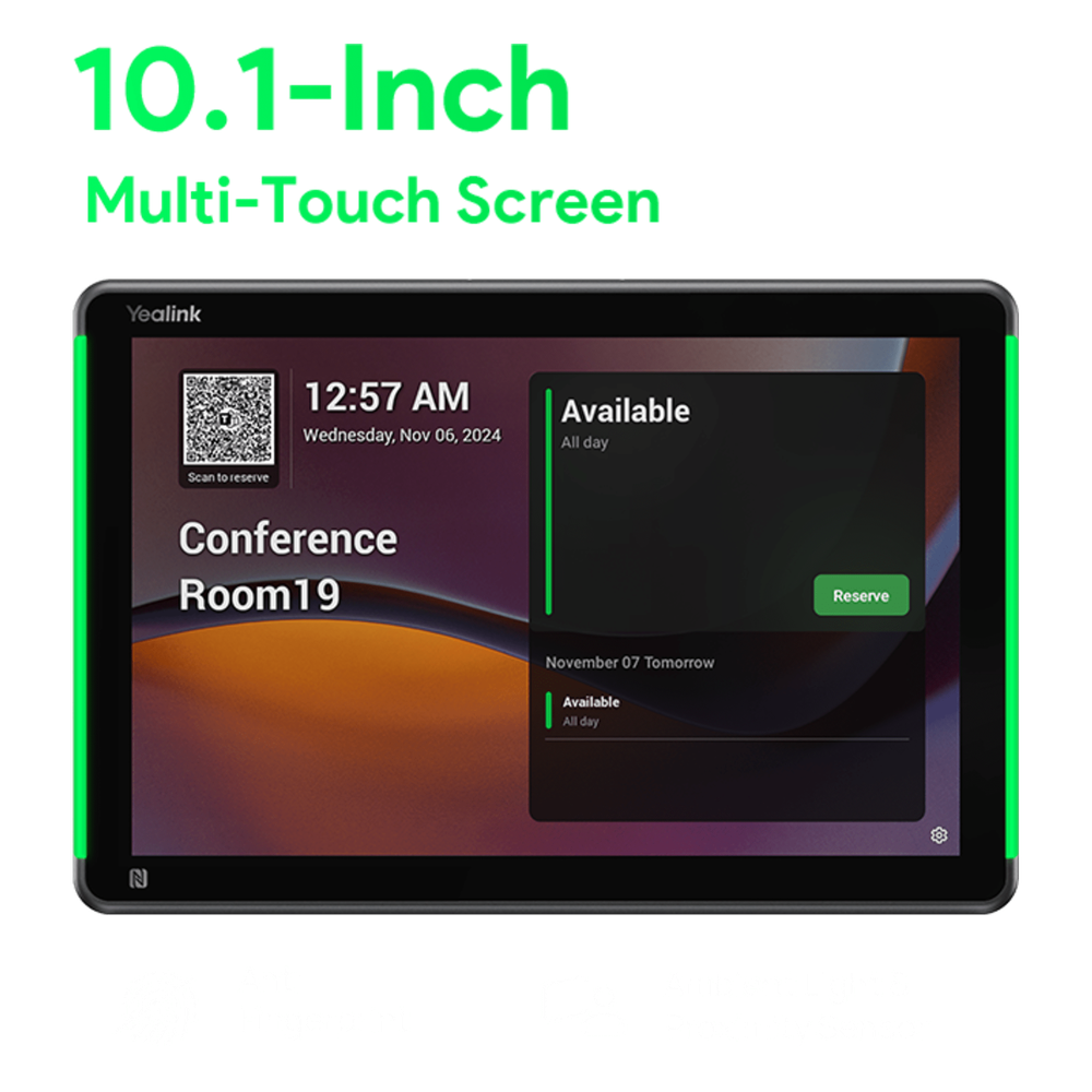 Panel Touch Para Programación de Salas de Reuniones Todo en Uno con LED RGB de Indicadores de Estado