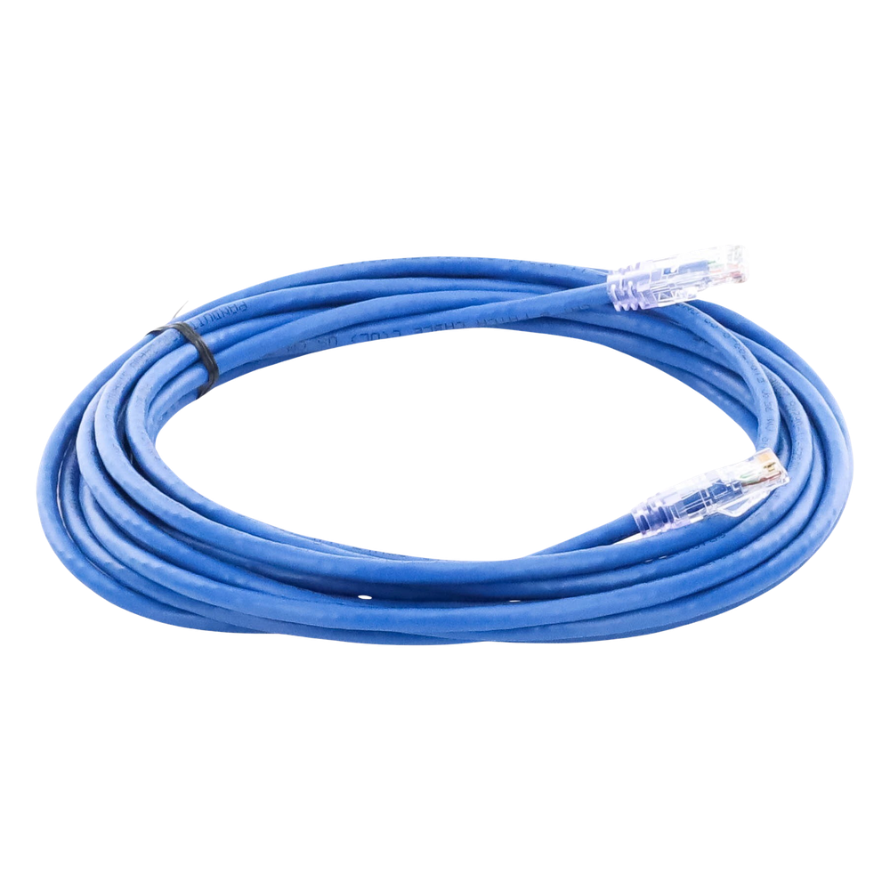 Cable de Parcheo UTP Categoría 6, con Plug Modular en Cada Extremo - 6 Metros (19.69 Pies) - Azul