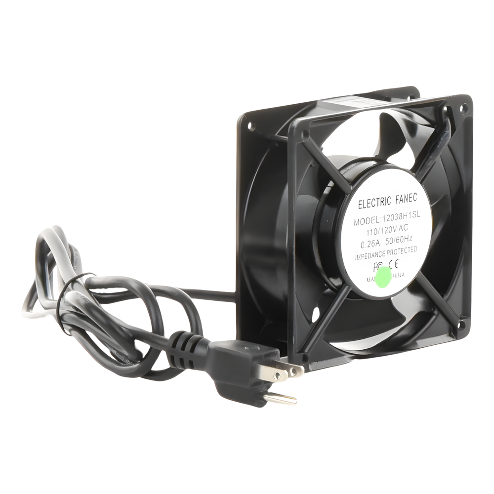 Ventilador 110 Vca de 12 x 12 cm con Cable y Clavija