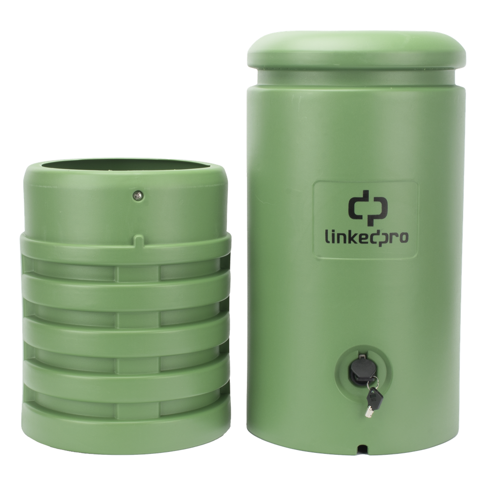 Pedestal para Cajas de Empalme de Fibra Óptica Cilíndrico Color Verde con Bracket Estándar (No Incluye Caja de Empalme)