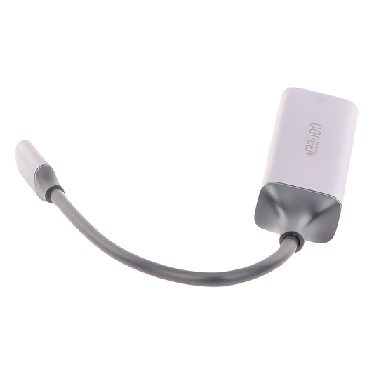Adaptador de Red USB-C 3.1 (5 Gbps) a RJ45 | Thunderbolt 3 | Admite 10/100/1000 Mbps |  Chip Inteligente | Amplia Compatibilidad | Caja de Aluminio | Longitud del cable 10 cm.