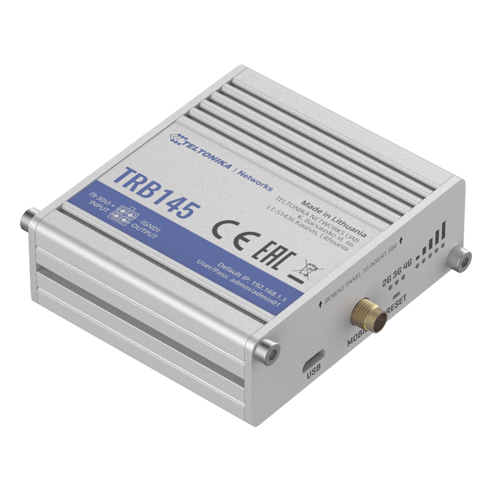 Gateway Industrial LTE 4G, con 1 puerto RS485