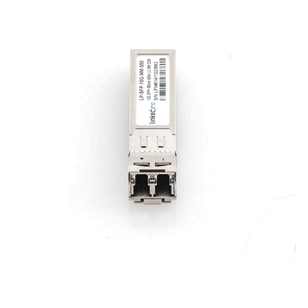 Transceptor Óptico SFP+ (Mini-Gbic) / Multimodo 850 nm / 10 Gbps / 10GBASE-SR / Conectores LC/UPC Dúplex / DDM / Hasta 550 m