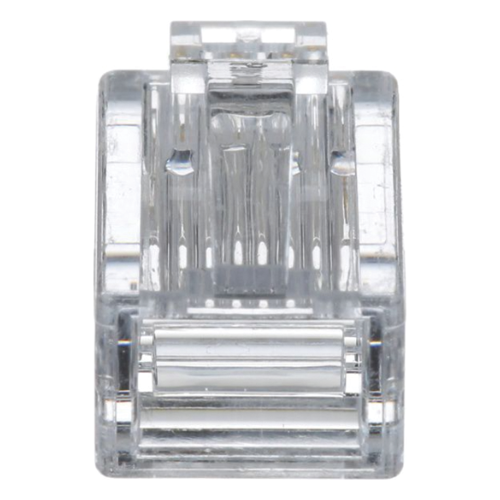 Plug RJ45 Cat5e, Para Cable UTP de Calibres 24-26 AWG, Chapado en Oro de 50 Micras, Paquete de 100 Piezas