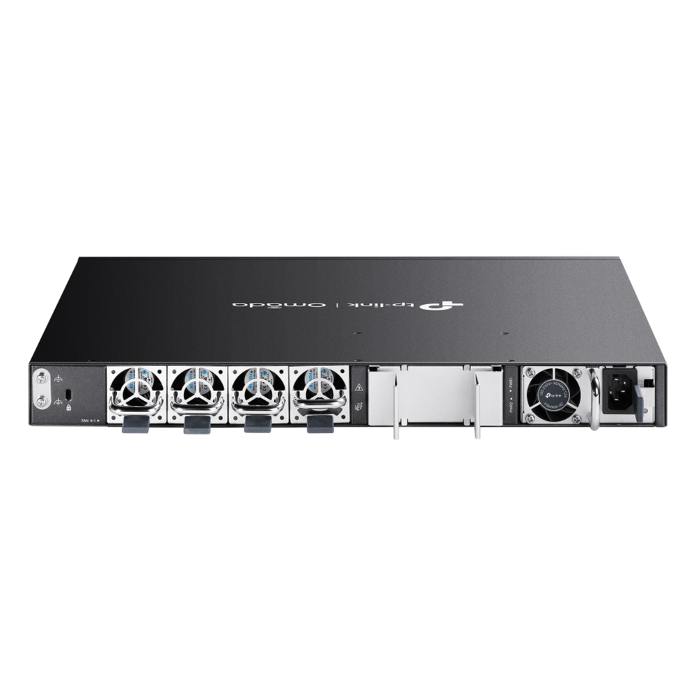 Switch Omada L3 SDN Administrable / 48 puertos Gigabit y 6 puertos SFP+ / Presupuesto PoE 1440 W / Funciones RIP, VRRP, Servidor DHCP / Administración centralizada OMADA / Fuente Redundante