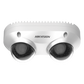 PanoVu Series / Lente Dual de 4 Megapixel / 2 Lentes Fijos de 2.8 mm / Recomendado para Pasillos o Esquinas / IP67 / IK10 / PoE / WDR 120 dB / 10 mts IR / Entrada y Salida de Audio y Alarma / MicroSD