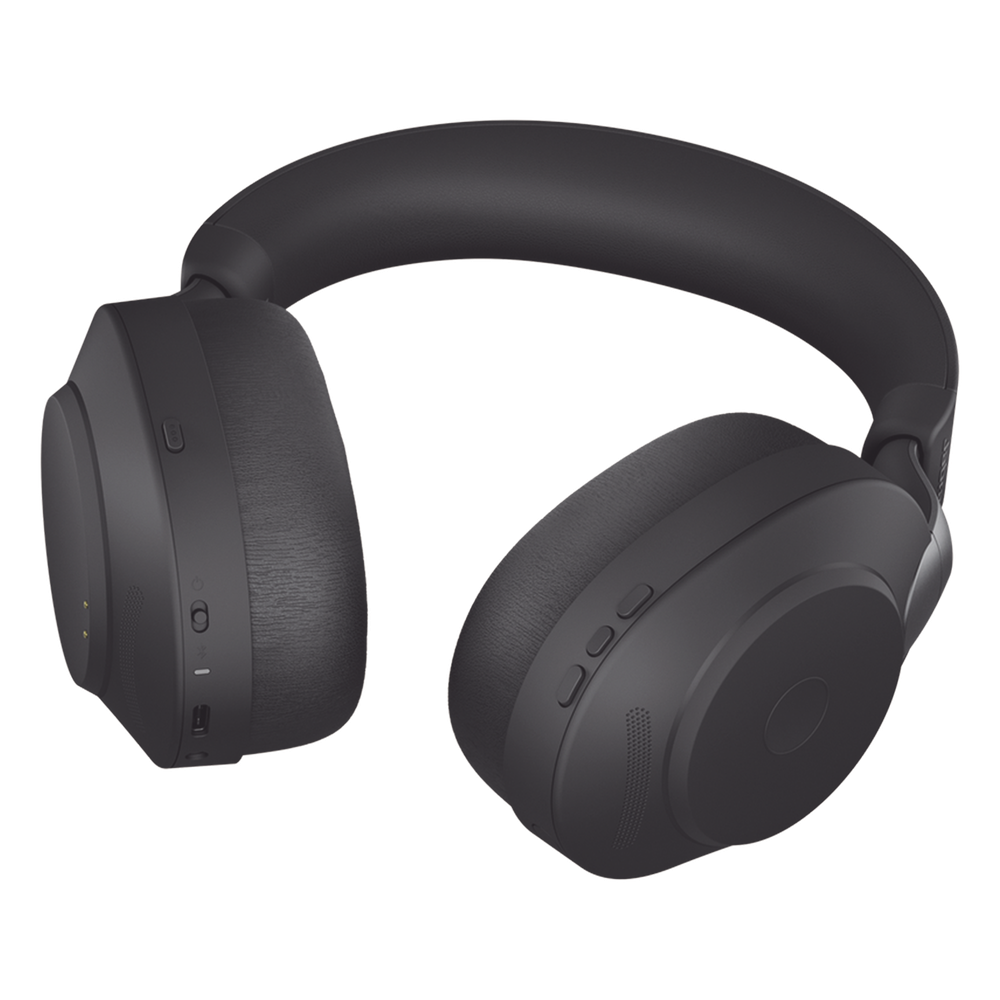 Jabra Evolve2 85, Auricular stereo versión UC con cancelación de ruido activa, dongle USB-A indicador de ocupado (Busylight)(28599-989-999)