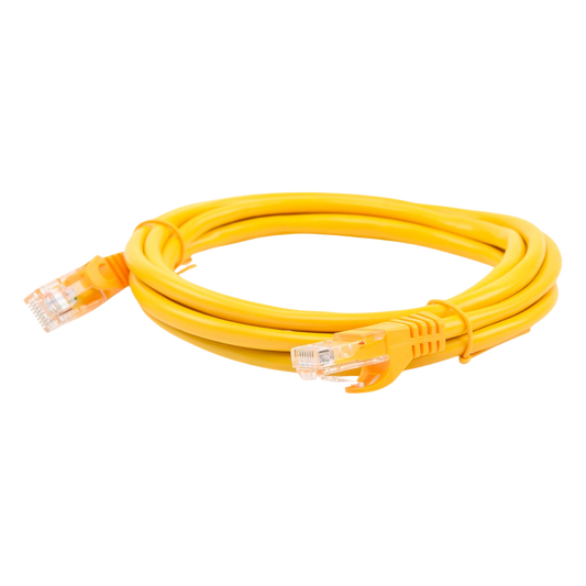 Cable de Parcheo UTP Cat5e - 2.0 Metros (6.56 Pies) - Amarillo