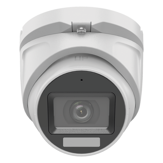 [Dual Light + ColorVu] Turret TURBOHD 3K megapixel / 30 mts IR + 20 mts luz blanca/ Lente 2.8 (105° de Visión) / Exterior IP66 / Audio por Coaxitron / TVI-AHD-CVI-CVBS / Metal  / Smart-Hybrid light