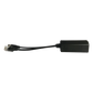 Cable divisor PoE pasivo de 48-55 Vcc @ 12 Vcc, 2 A. Aplicaciones como adaptar micrófonos en cámaras IP