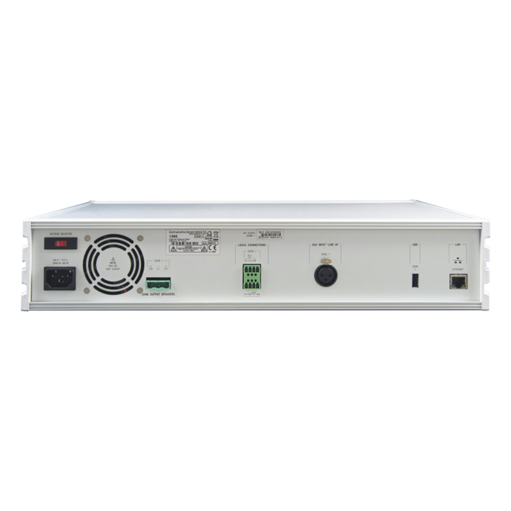 ETAPA DE POTENCIA DIGITAL 1x240W 100V  MILLENNIUM IP CON CONECTIVIDAD IP LAN, SUPERVISON, CALIDAD DE SONIDO HQ PARA 1 ZONA, EN FORMATO RACK 2U