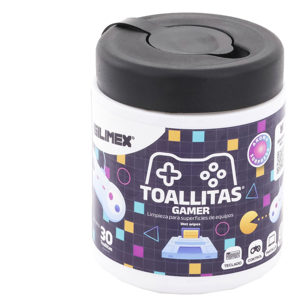 Toallitas Gamers, Excelente Opción Para Gamers Que Buscan Mantener Sus Consolas y Accesorios en Perfecto Estado, Libres de Suciedad y Protegidos Contra Bacterias