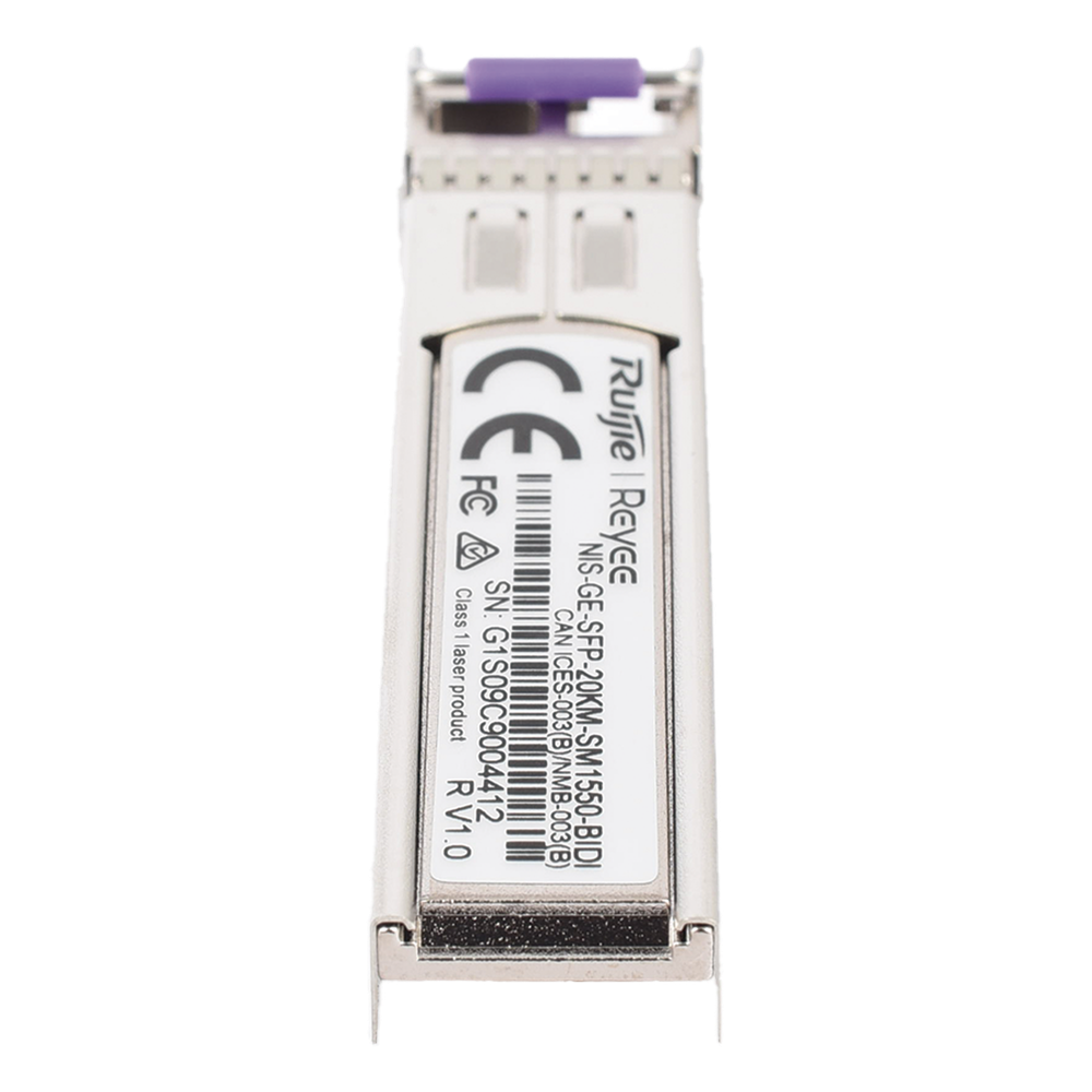 Transceptor Industrial BIDI Monomodo SFP 1G (Lado B), hasta 20 Kilómetros, TX 1550 / RX 1310, soporta Temperaturas de -40° a 85° C