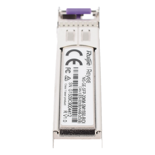 Transceptor Industrial BIDI Monomodo SFP 1G (Lado B), hasta 20 Kilómetros, TX 1550 / RX 1310, soporta Temperaturas de -40° a 85° C