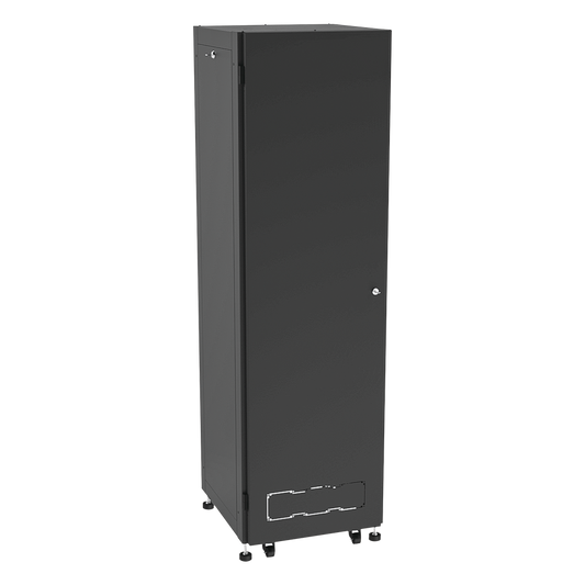 Gabinete para Telecomunicaciones Rack Estándar de 19", 42UR, 600 mm Ancho x 600 mm Profundidad. Fabricado en Acero, Se envía el Gabinete Armado.