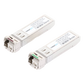 Transceptores Ópticos Industriales Bidireccionales SFP+ (Mini-Gbic) / Monomodo 1270 & 1330 nm / 10 Gbps / 10GBASE / Conector LC/UPC Simplex / DDM / Hasta 3 km / 2 Piezas
