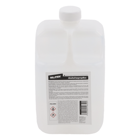 Alcohol Isopropilico para limpieza de equipos de vídeo, fibra óptica, cómputo, y equipo telefónico 1000 mL