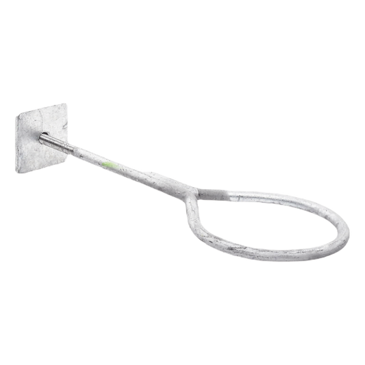 Ancla con Aro, largo: 40 cm. de 1/2" de espesor para Losa o Pared. Galvanizado por Inmersión.
