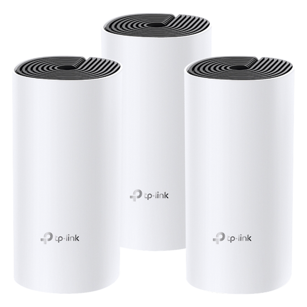 KIT 3 Routers Inalámbricos MESH Interior para Hogar / Doble Banda Wi-Fi 5 AC1200 Mbps / 2 Puerto Gigabit WAN/LAN / 2 Antenas Internas / Administración Mediante la App Deco (iOS, Android)