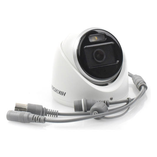 [ColorVu] Turret TURBOHD 3K (5 Megapixel) / Micrófono Integrado / Lente 2.8 mm / Imagen a Color 24/7 / 20 mts Luz Blanca / Exterior IP67 / dWDR / 4 Tecnologías