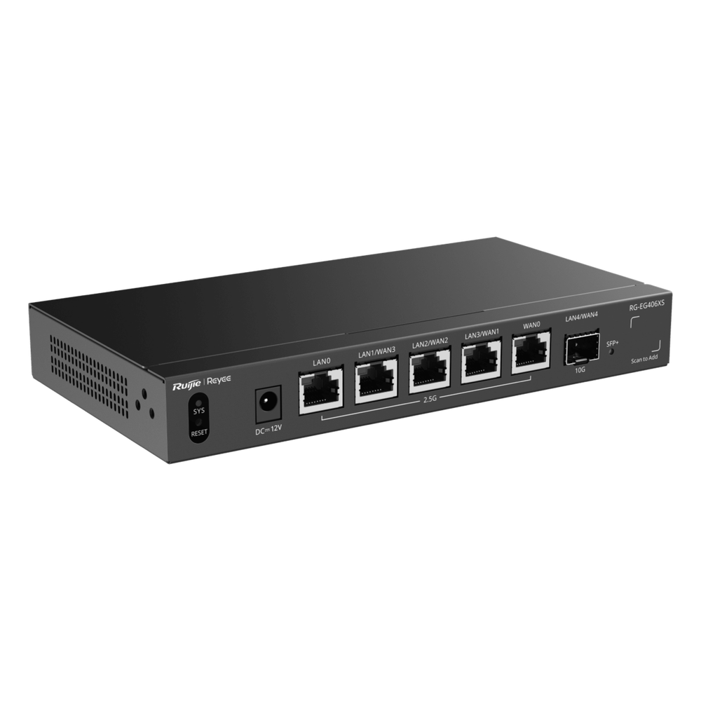 Router Balanceador con Función SD-WAN, Hasta 5 Servicios de Internet y hasta 400 clientes con desempeño de 2.5 Gbps, un puerto SFP+ 10G