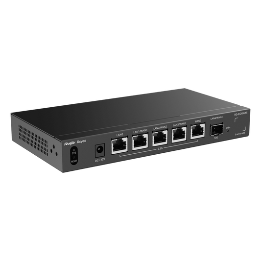 Router Balanceador con Función SD-WAN, Hasta 5 Servicios de Internet y hasta 400 clientes con desempeño de 2.5 Gbps, un puerto SFP+ 10G