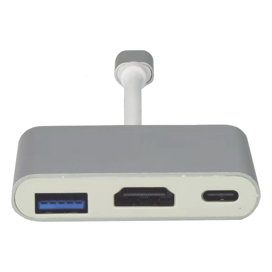 Adaptador Multipuerto USB-C 3.1 A HDMI 4K / USB 3.0 / USB – C /  Alta Velocidad de Transmisión de Datos / Admite Carga Rápida (PD) en el Puerto USB – C