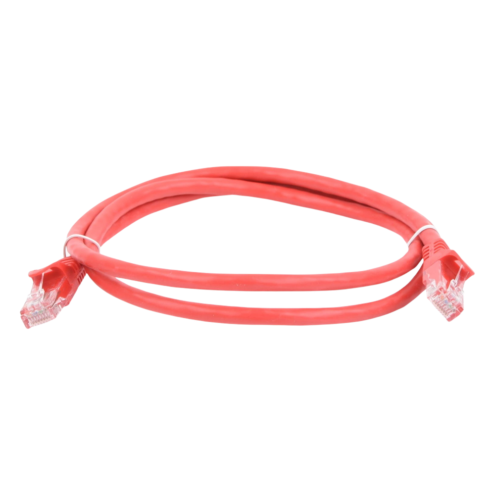 Cable de Parcheo UTP Cat6 - 1 Metro (3.28 Pies) - Rojo