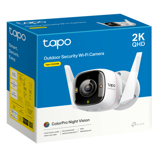Cámara de Seguridad Wi-Fi Exterior / 2K QHD 2688×1520 / Lente F1.0 Super-Aperture / Sensor Starlight 1/1.79" / ColorPro Night Vision / AI Detección Persona-Animal-Vehículo / IP66 / Audio Bidireccional / Doble Conectividad W