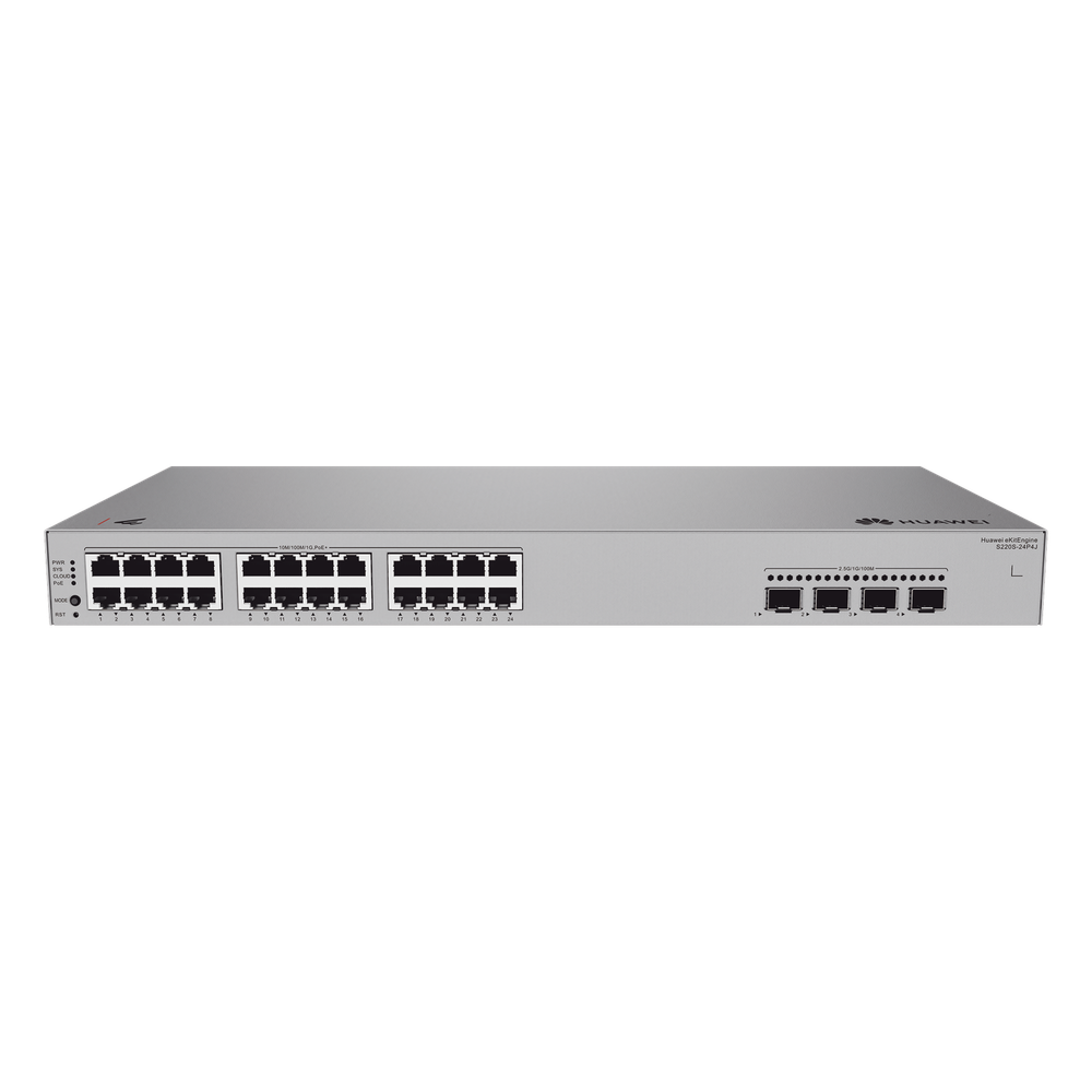 Switch de Acceso Gigabit Administrable PoE Capa 2 / 24 puertos 10/100/1000 Mbps (PoE) / 4 Puertos 2.5GE SFP Uplink  / ERPS / IMGP Snooping / DHCP Snooping / PoE Perpetuo / 400 W / Administración Nube Gratis