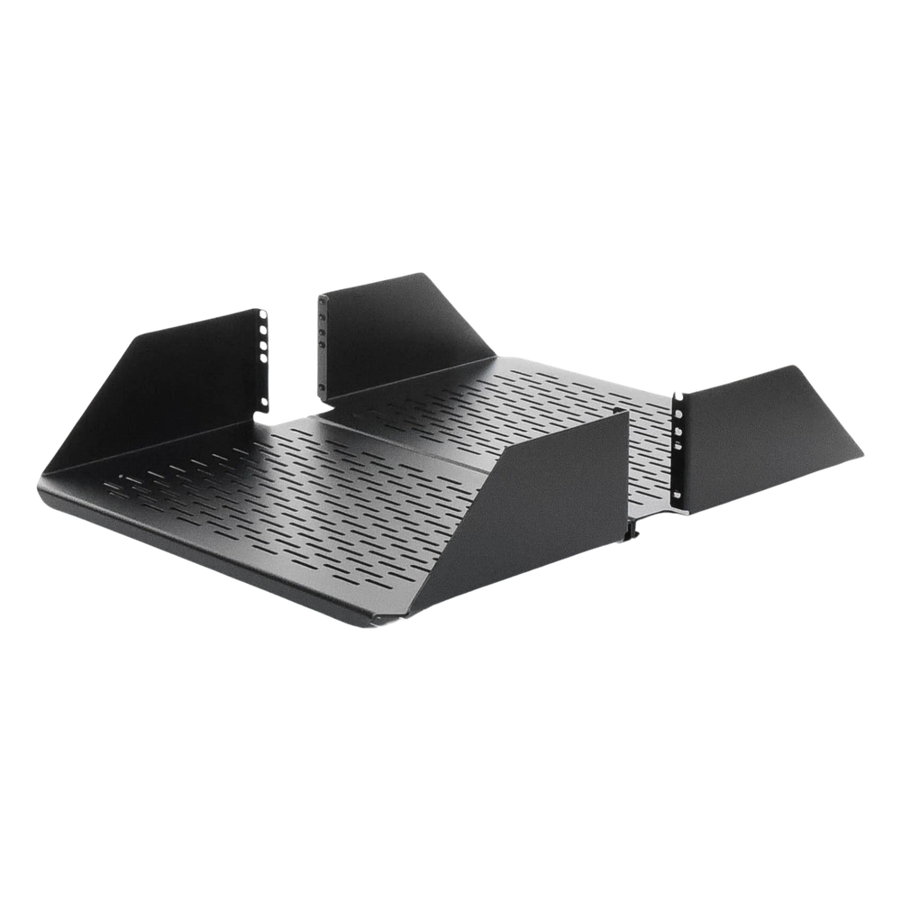 Charola Para Soportar Equipos en Rack de 19in, Ventilada, Frontal y Posterior, Capacidad de 136 Kg, 3UR