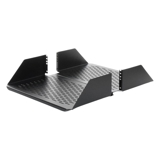 Charola Para Soportar Equipos en Rack de 19in, Ventilada, Frontal y Posterior, Capacidad de 136 Kg, 3UR