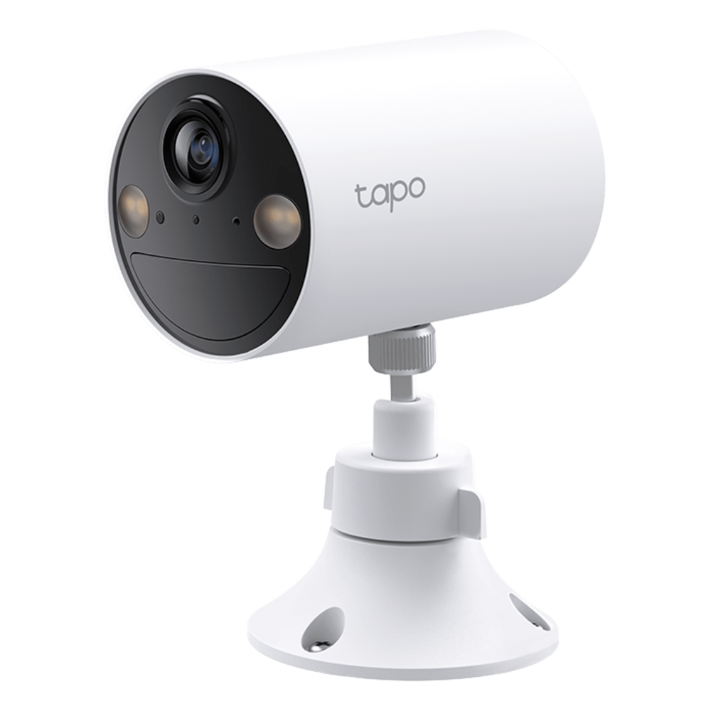 Tapo Cámara de Seguridad Inteligente / Resolución 2K 3MP (2304×1296 px) / Batería Recargable 6400 mAh / Visión Nocturna a Color / IP65 Exterior / Detección IA Persona / Almacenamiento Local microSD 512 GB