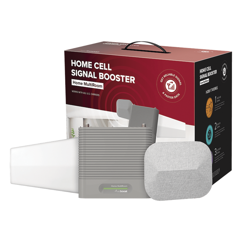 KIT Amplificador de Señal Celular, HOME MULTIROOM | Mejora la Señal Celular de todos los Operadores | Cubre áreas de hasta 900 m²