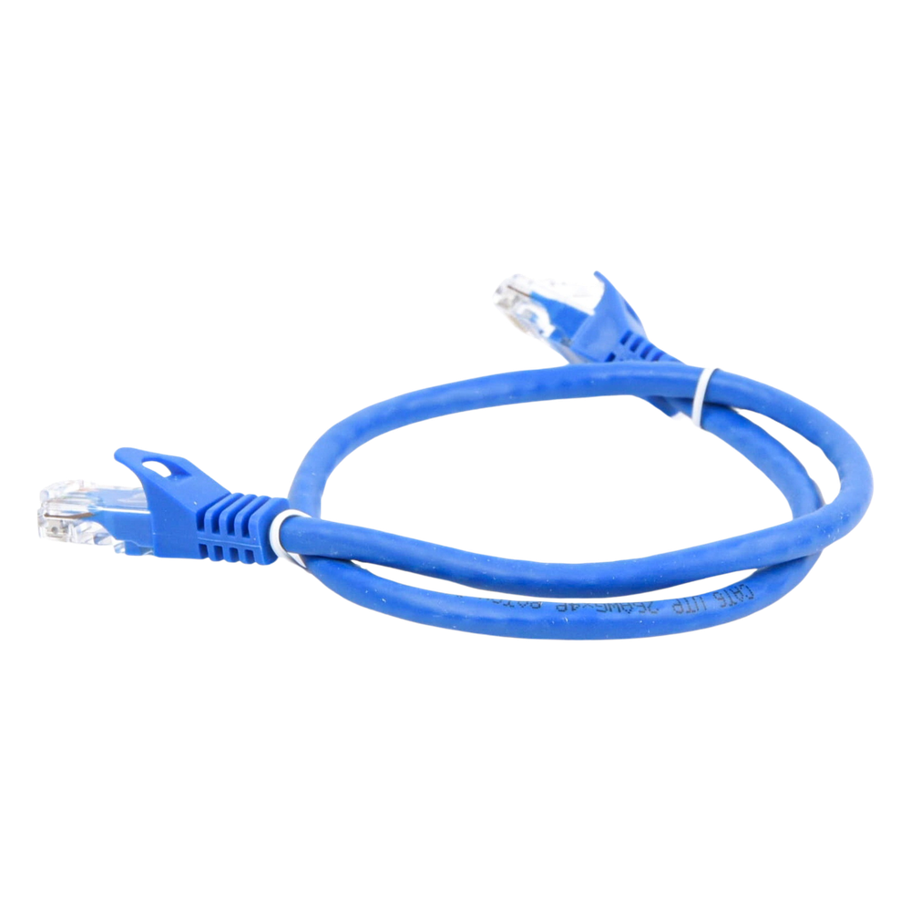 Cable de Parcheo UTP Cat6 - 0.5 Metros (1.64 Pies) - Azul