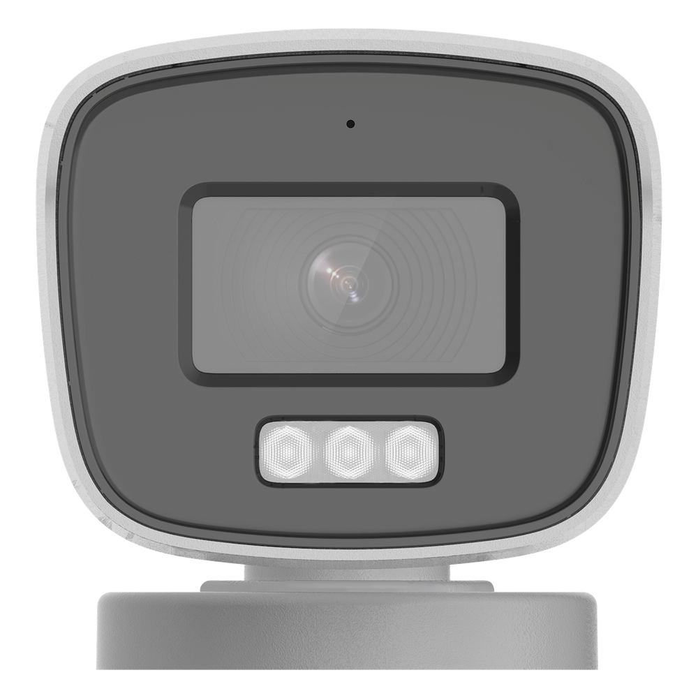 [Dual Light + ColorVu] Bala TURBOHD 3K megapixel / 40 mts IR + 40 mts luz blanca / Lente 2.8 (104° de Visión) / Exterior IP66 / Audio por Coaxitron / TVI-AHD-CVI-CVBS / Metal  / Smart-Hybrid light